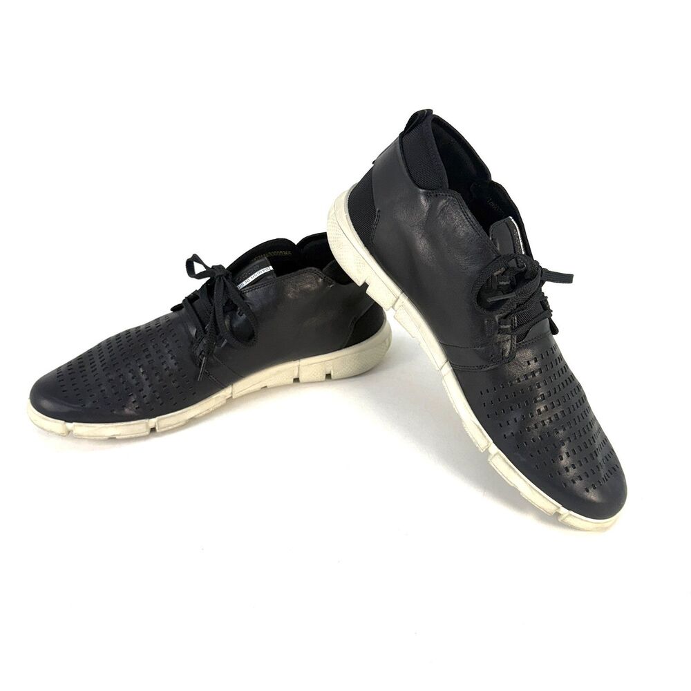 Ecco Intrinsic 1 Trainers Shoes Chukka Boots Black Lace Up Mens Size 47 US 14